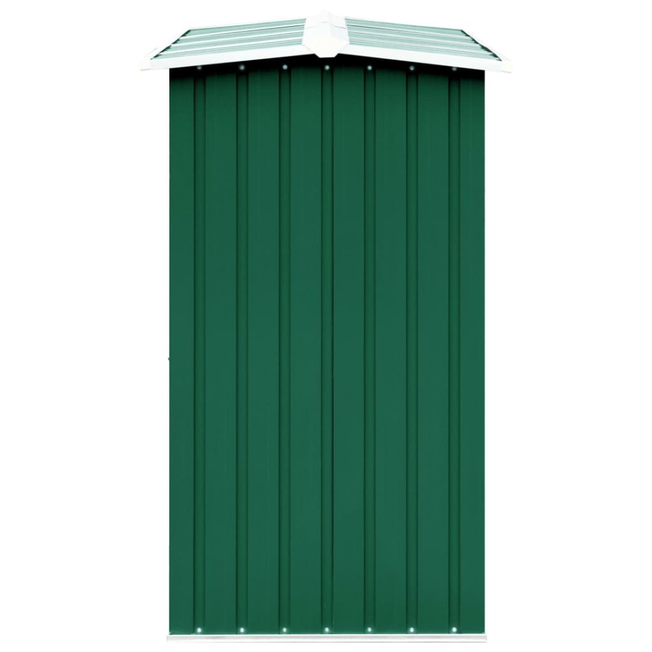 Casetilla para leña acero galvanizado verde 30x92x153