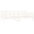 Sofá cama madera maciza de pino blanco 90x200