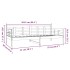 Sofá cama madera maciza de pino blanco 90x200