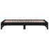Sofá cama extraíble madera maciza de pino negro 2x(80x200)