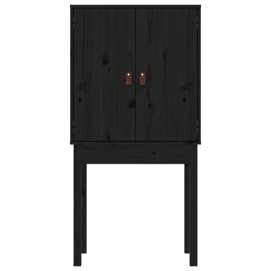 Aparador alto madera maciza de pino negro 60x40x120