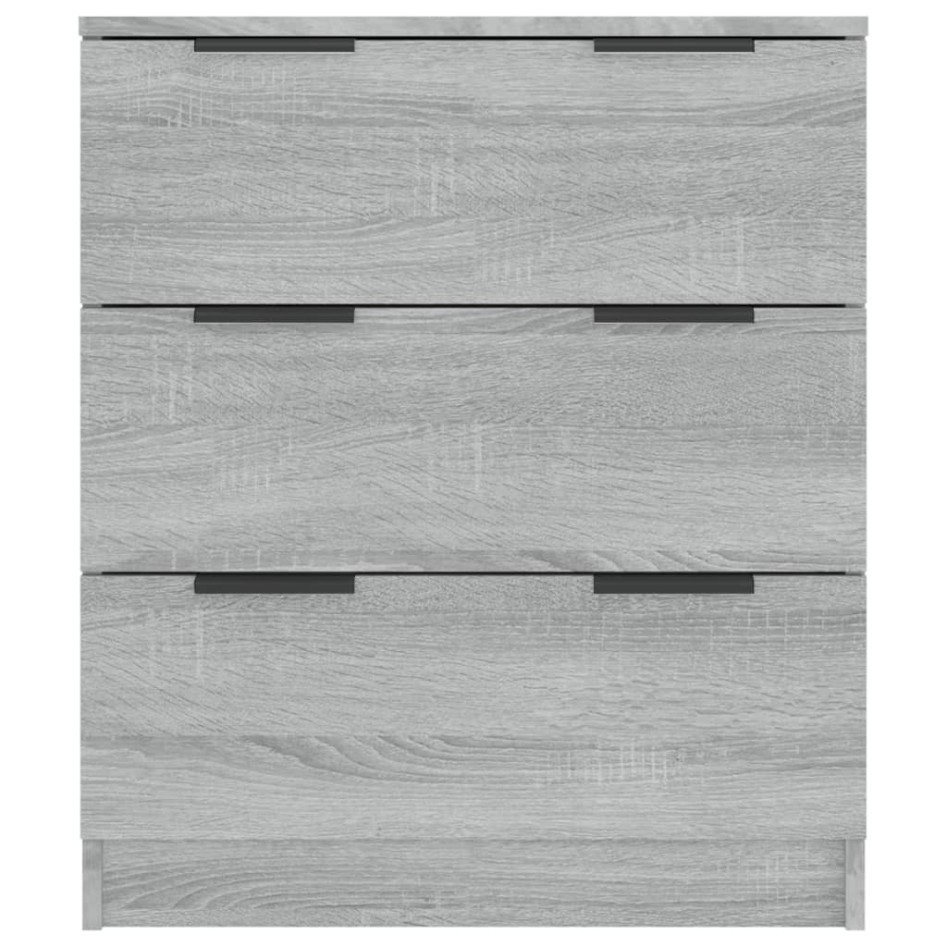 Aparador de madera contrachapada gris Sonoma 60x30x70