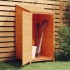 Cobertizo de jardín madera de abeto maciza marrón 55x52x112