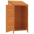 Cobertizo de jardín madera de abeto maciza marrón 55x52x112