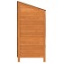 Cobertizo de jardín madera de abeto maciza marrón 55x52x112