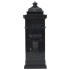 Buzón de columna de aluminio estilo vintage inoxidable