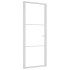 Puerta interior vidrio EGS y aluminio blanco 83x201,5