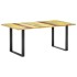 Mesa de comedor de madera maciza reciclada 180x90x76