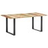 Mesa de comedor de madera maciza reciclada 180x90x76