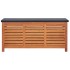 Caja de almacenaje jardín madera maciza eucalipto 117x50x55