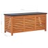Caja de almacenaje jardín madera maciza eucalipto 117x50x55