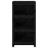 Estantería madera maciza de pino negra 50x35x97