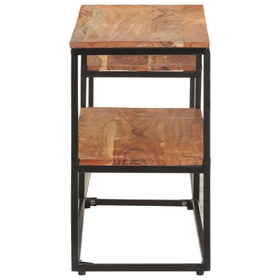 Mueble de TV de madera maciza de acacia 180x30x50