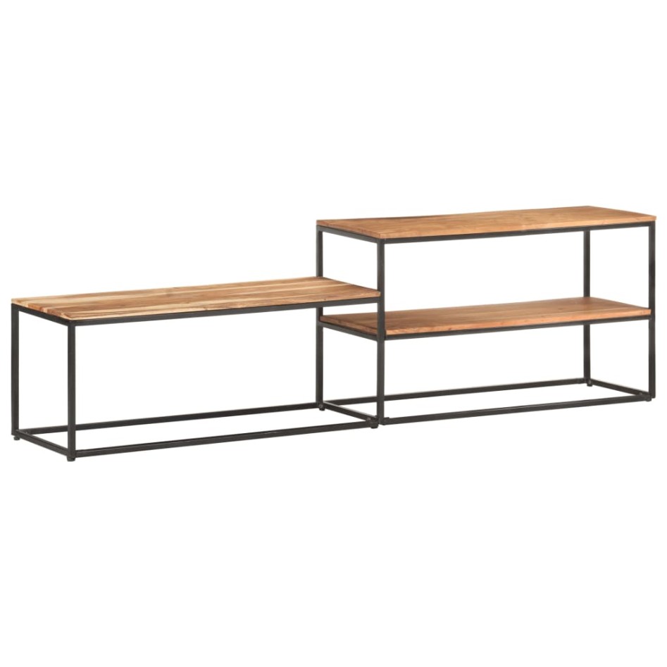Mueble de TV de madera maciza de acacia 180x30x50