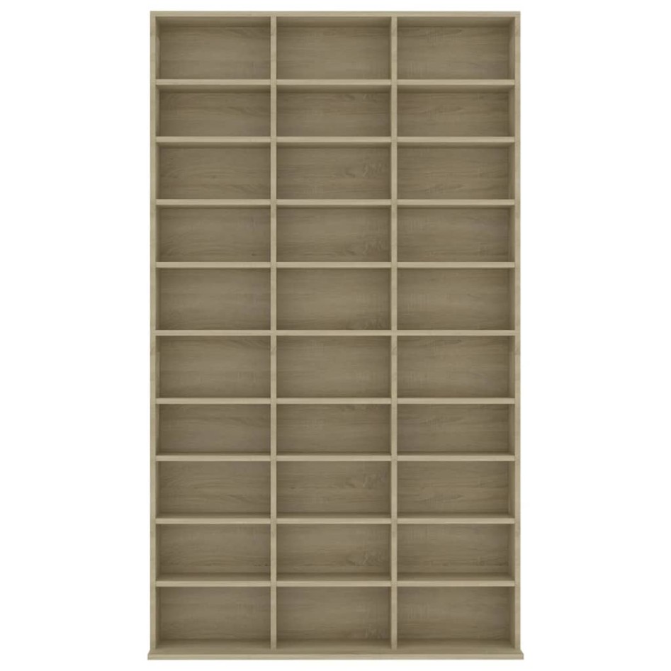 Armario para CDs madera contrachapada Sonoma 102x16x177,5