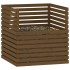 Compostador de madera maciza de pino marrón miel 100x100x102