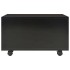 Mesa de centro madera de ingeniería negro brillante