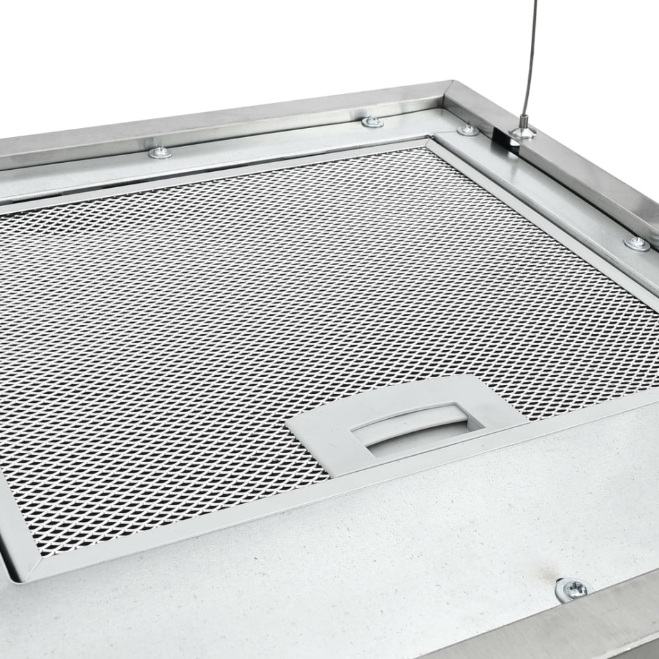 Campana extractora colgante táctil LCD acero inoxidable 37