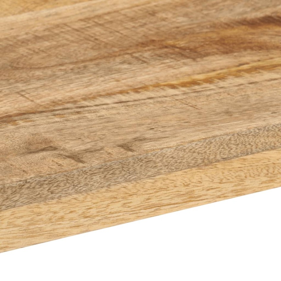 Mesa consola madera maciza de mango rugosa 110x35x76
