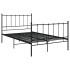 Estructura de cama de metal negro 120x200