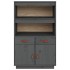 Aparador de madera maciza de pino gris 67x40x108,5