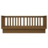 Sofá cama de madera maciza de pino marrón miel 90x190