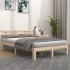 Estructura de cama madera maciza 140x200