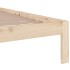 Estructura de cama madera maciza 140x200