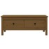 Mesa de centro madera maciza de pino marrón miel 100x50x40