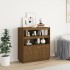 Aparador alto madera maciza de pino marrón miel 100x40x108,5
