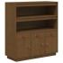 Aparador alto madera maciza de pino marrón miel 100x40x108,5