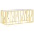 Mesa de centro acero inoxidable y vidrio 110x45x45