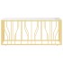 Mesa de centro acero inoxidable y vidrio 110x45x45
