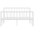 Estructura de cama de metal blanco 140x200