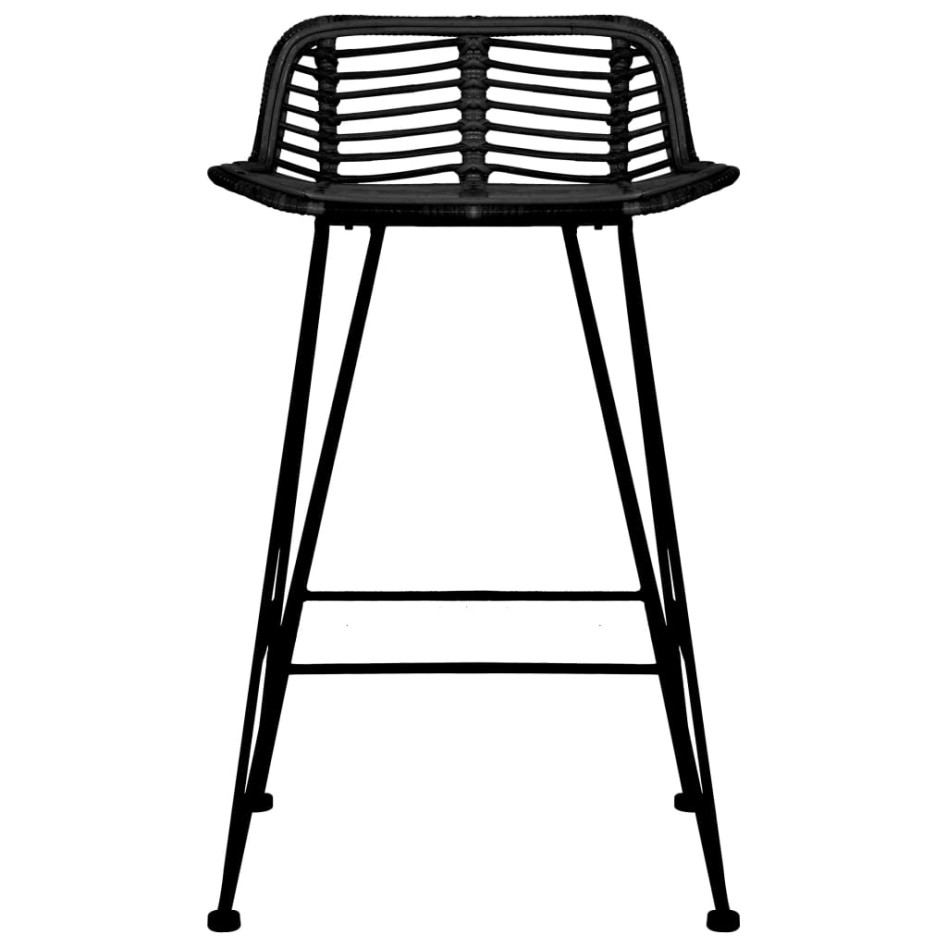 Taburetes de cocina 2 unidades ratán