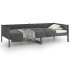 Sofá cama madera maciza de pino gris 90x190