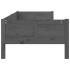 Sofá cama madera maciza de pino gris 90x190