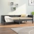 Sofá cama madera maciza de pino gris 90x190