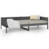 Sofá cama madera maciza de pino gris 90x190
