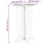 Mesa de bar plegable madera maciza de teca 90x65x105