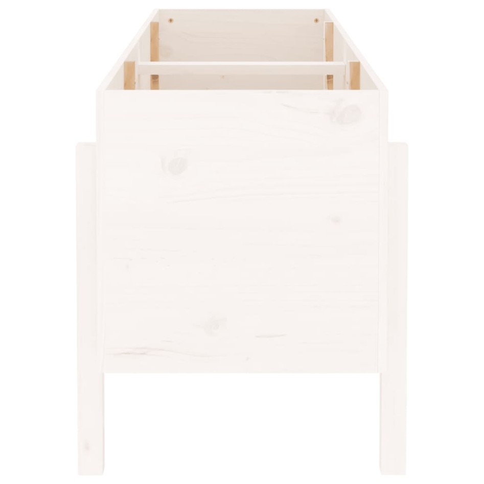 Arriate elevado de jardín madera maciza pino blanco