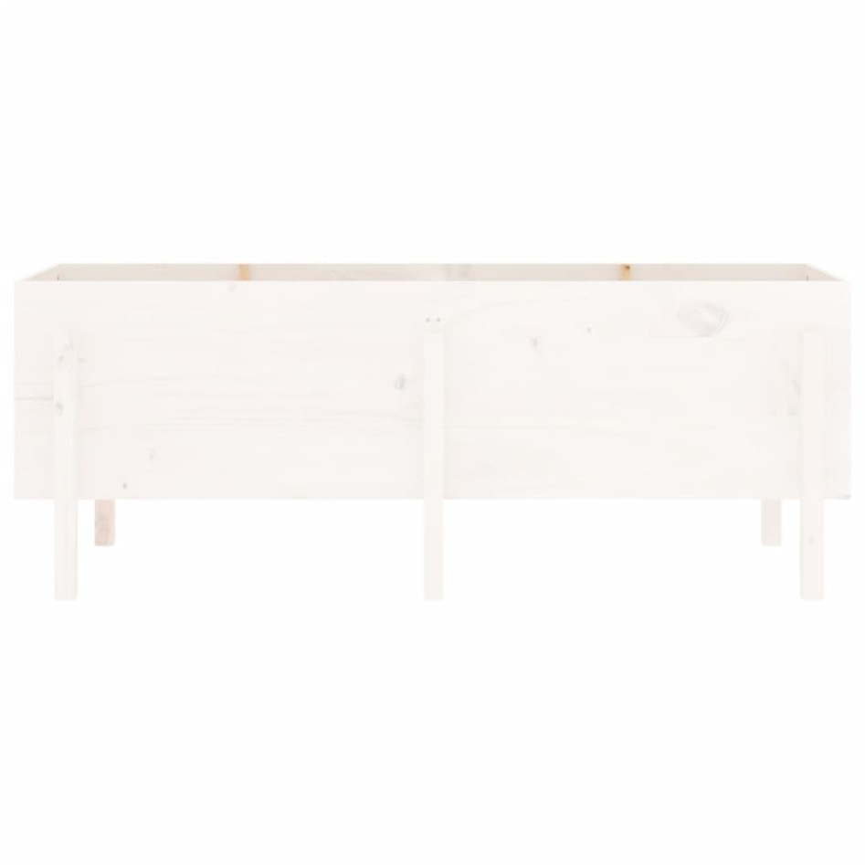 Arriate elevado de jardín madera maciza pino blanco