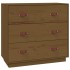 Aparador de madera maciza de pino marrón miel 80x40x75