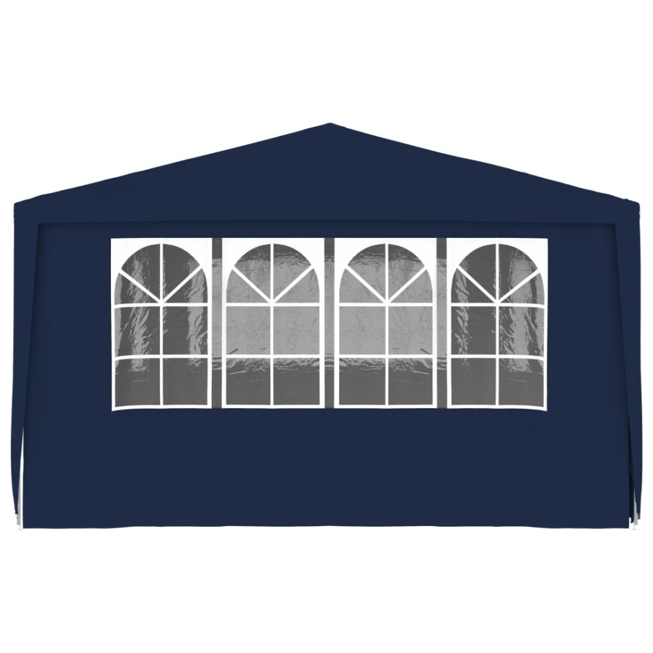 Carpa profesional para fiestas con paredes azul 90 g/m² 4x6