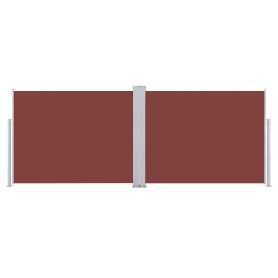 Toldo lateral retráctil marrón 140x1000