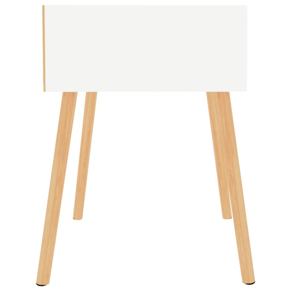 Mesitas de noche 2 uds madera contrachapada blanco 40x40x56