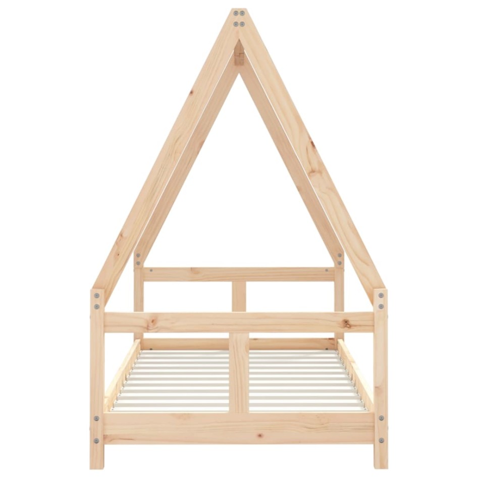 Estructura de cama para niños madera maciza de pino 80x160