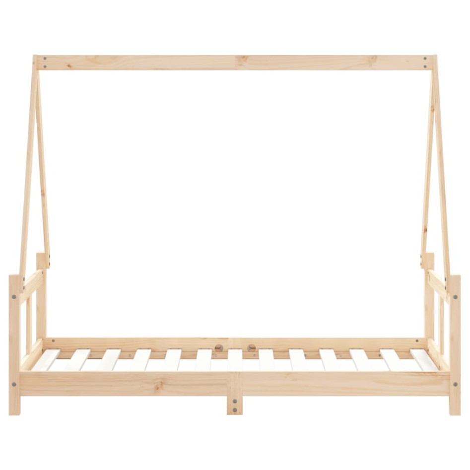 Estructura de cama para niños madera maciza de pino 80x160