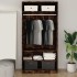 Armario madera contrachapada color roble ahumado 100x50x200