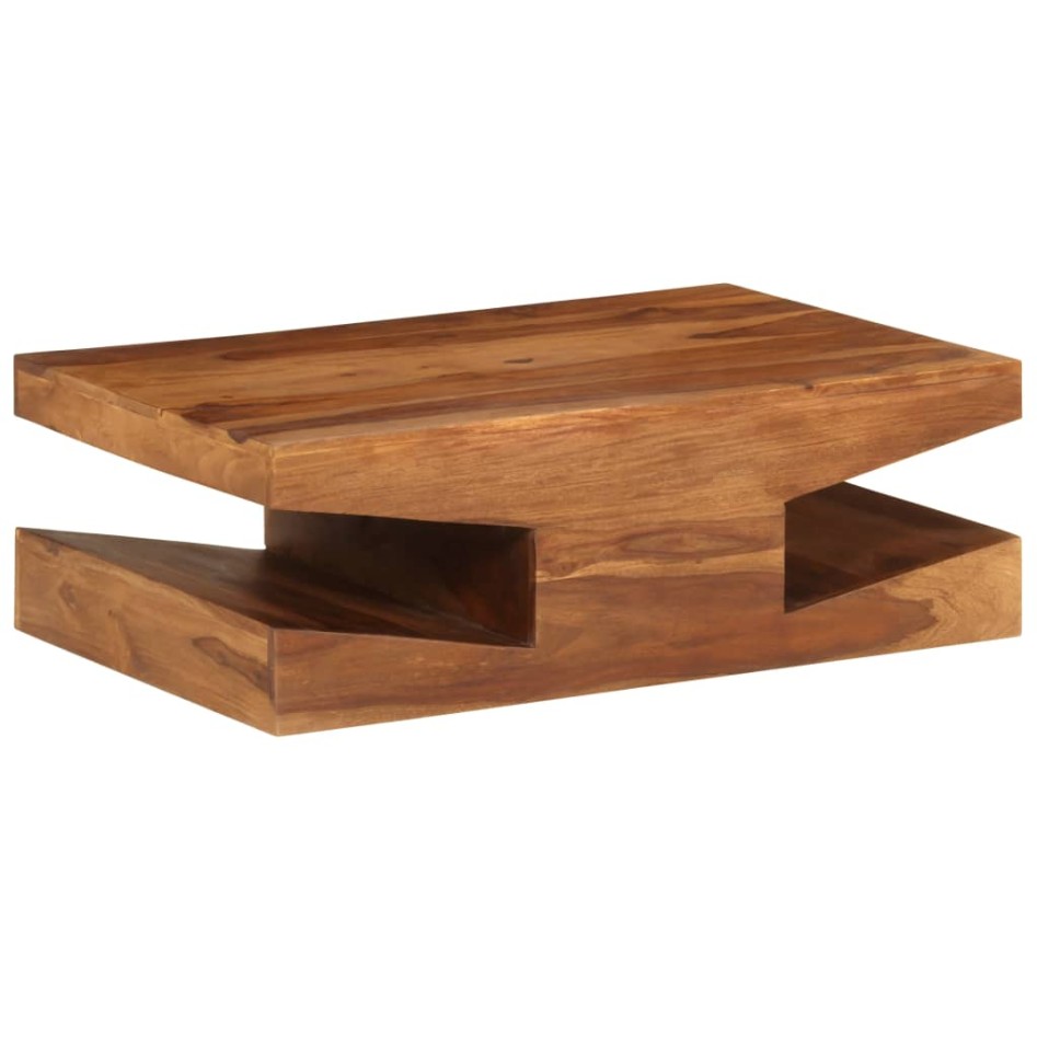 Mesa de centro de madera maciza de sheesham 90x60x30